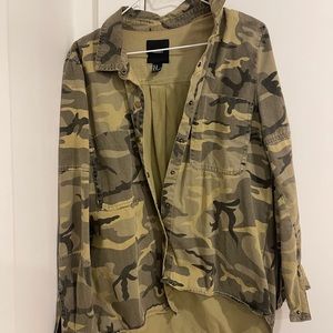 Forever 21 Camo button up